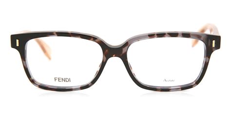 Fendi FF 0035 COLOR BLOCK 1CD Eyeglasses in Grey Havana 